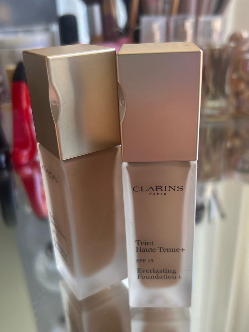 Clarins Everlasting Foundation+ SPF 15 — 112 amber no box